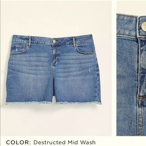 Loft Plus denim shorts size 20